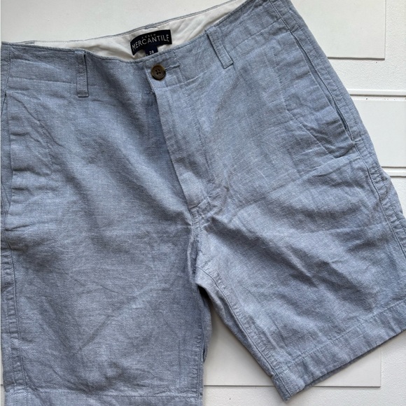 J. Crew Other - J.Crew Mercantile Men’s Linen Blend Shorts 8” Inseam Size 28